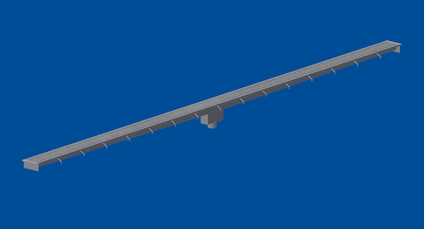 24 foot stainless trough trench
